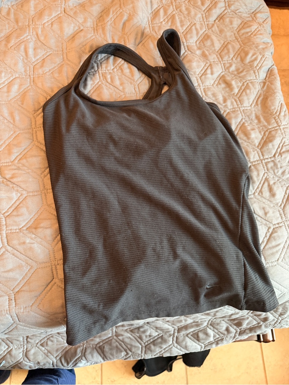 Nike Gray Racerback Performance workout Tank Top